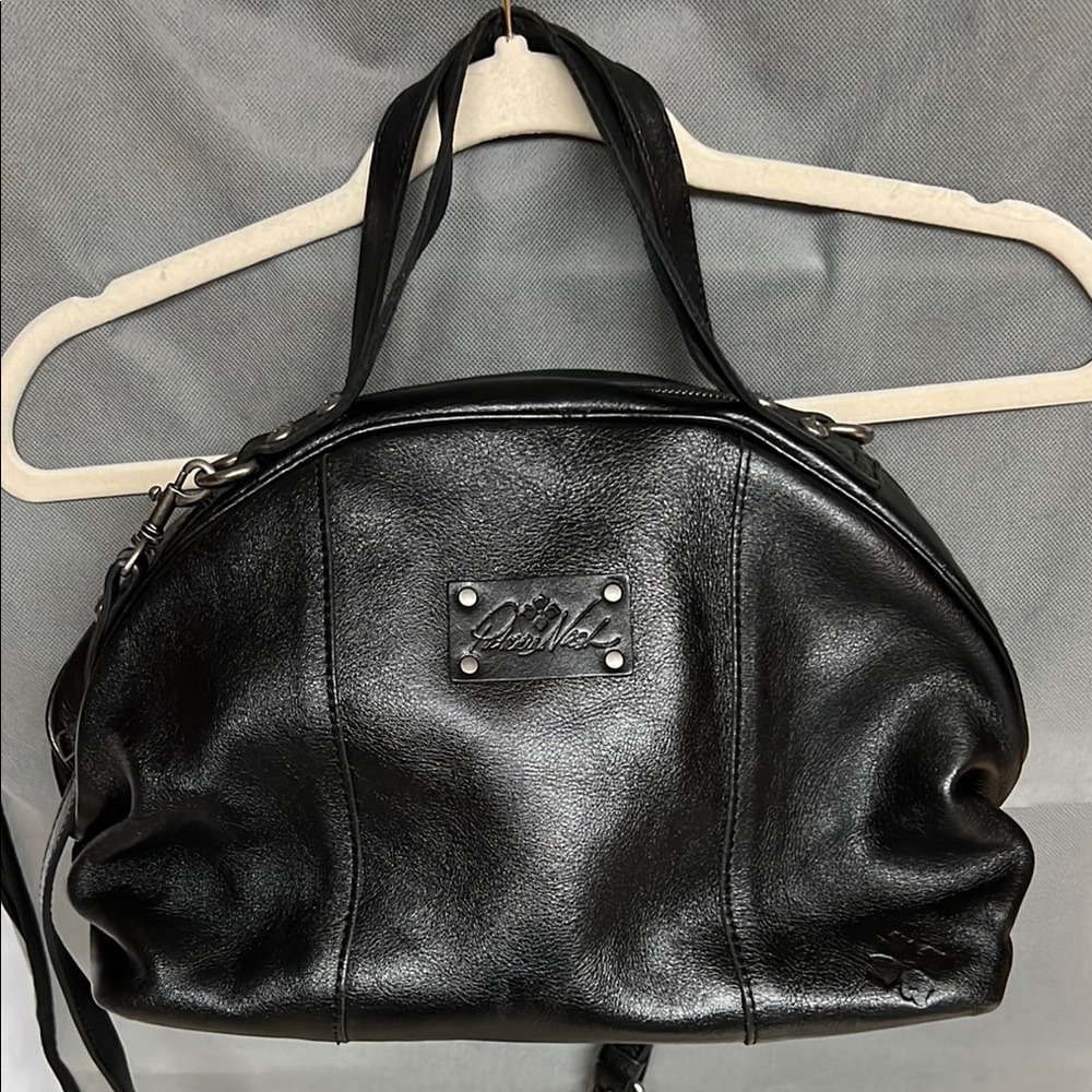 Gorgeous Patricia Nash Black Leather Handbag